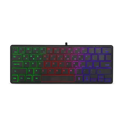 60% gaming keyboard USB Chocolate Multimedia wired keyboard 64 keys wired gaming keyboard
