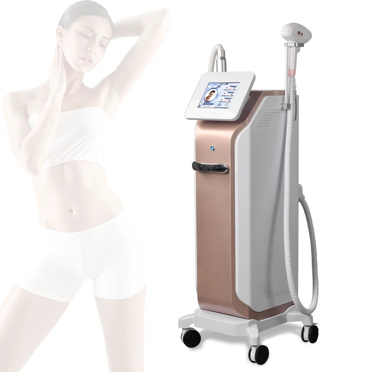 808nm Nd Yag Ice Titanium Diode Trio Laser 3 Waves Lazer Hair Removal 808nm Picosecond Tattoo Removal Machine