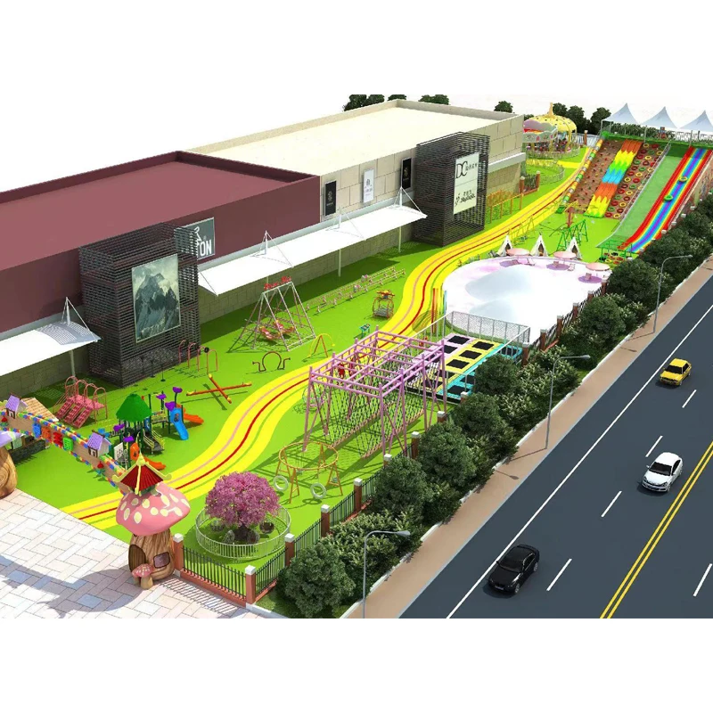 Custom Design Kids and Adults Unpowered Aluminum Zip Line Outdoor Equipment for Sale