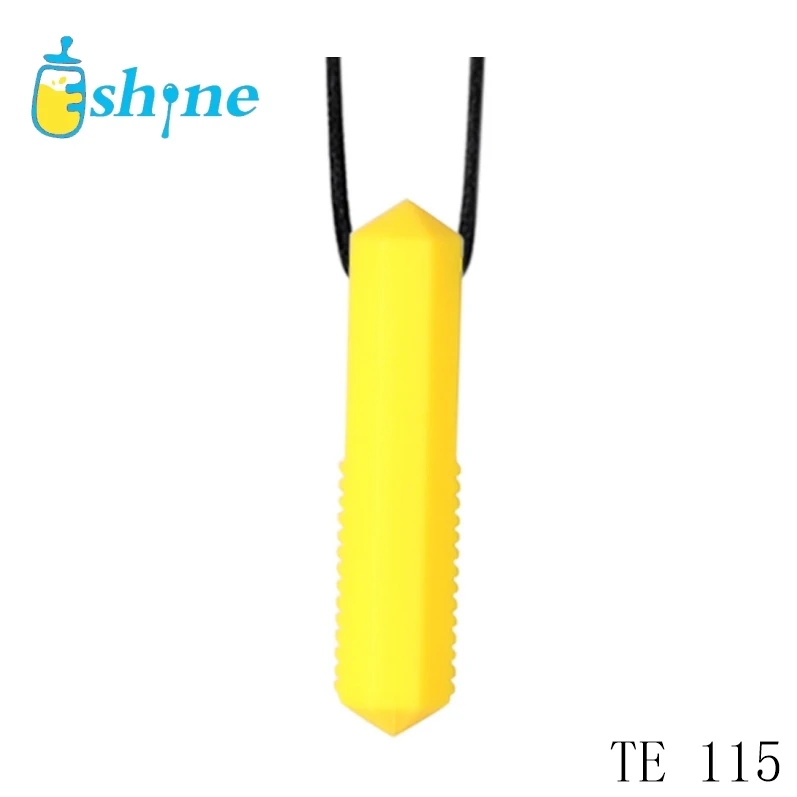 Silicone Chewy Brick for Kids with ADHD, Teething, Autism, Biting Needs Sensory Chew Bricks Pendant silicone teether necklace