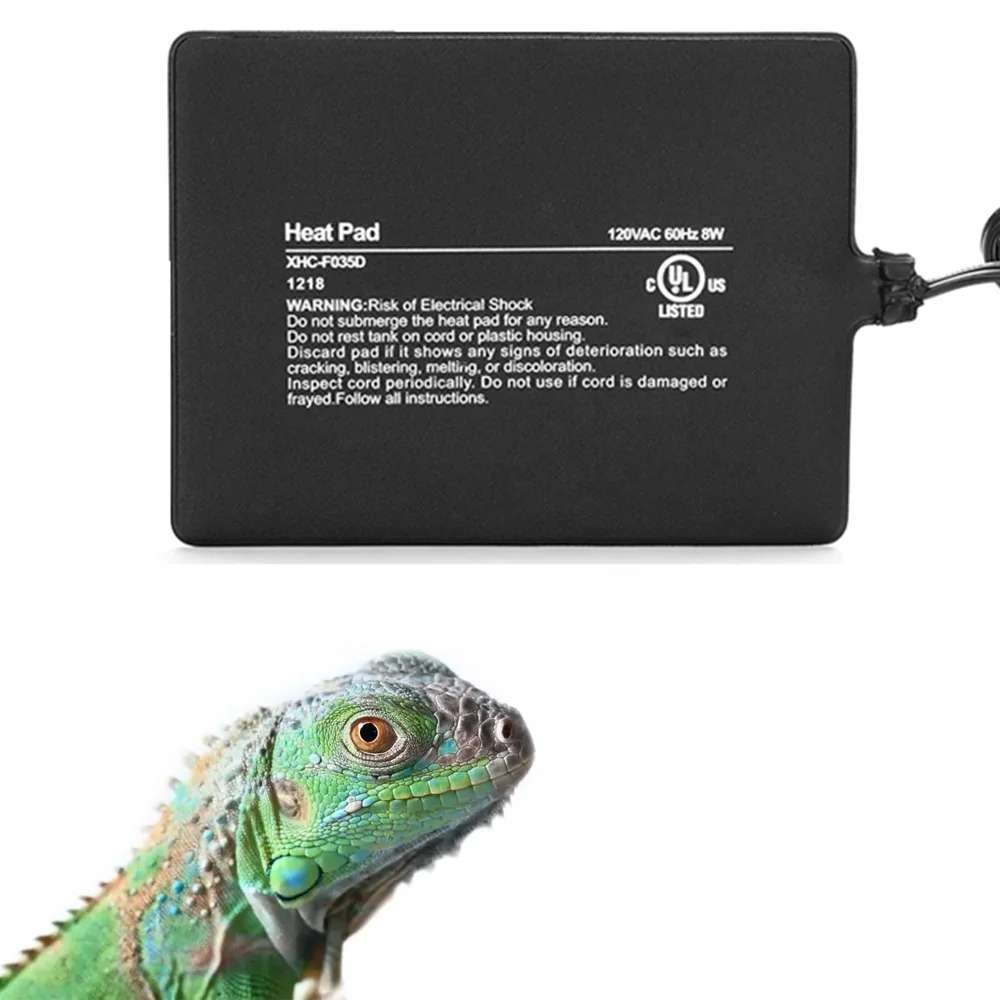6 by 8-Inch Reptile Heating Mat with Temperature Controller Under Tank Warmer Terrarium Heat Pad for Reptiles and Amphibians