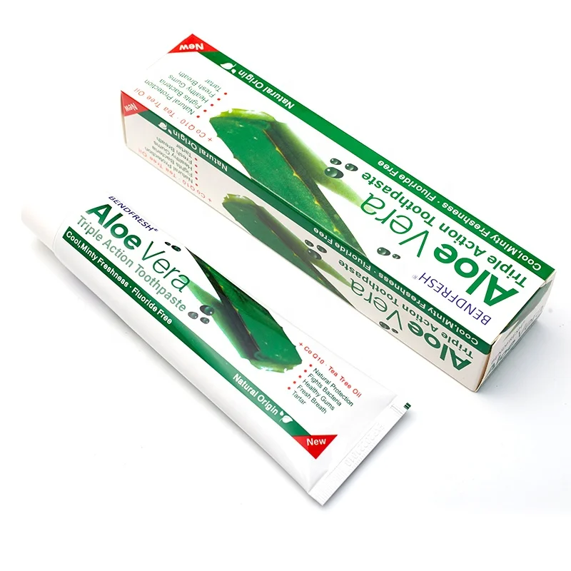 Aloe Vera triple action herbal ginger anti-bacterial toothpaste green tea mint bendfresh 100ml