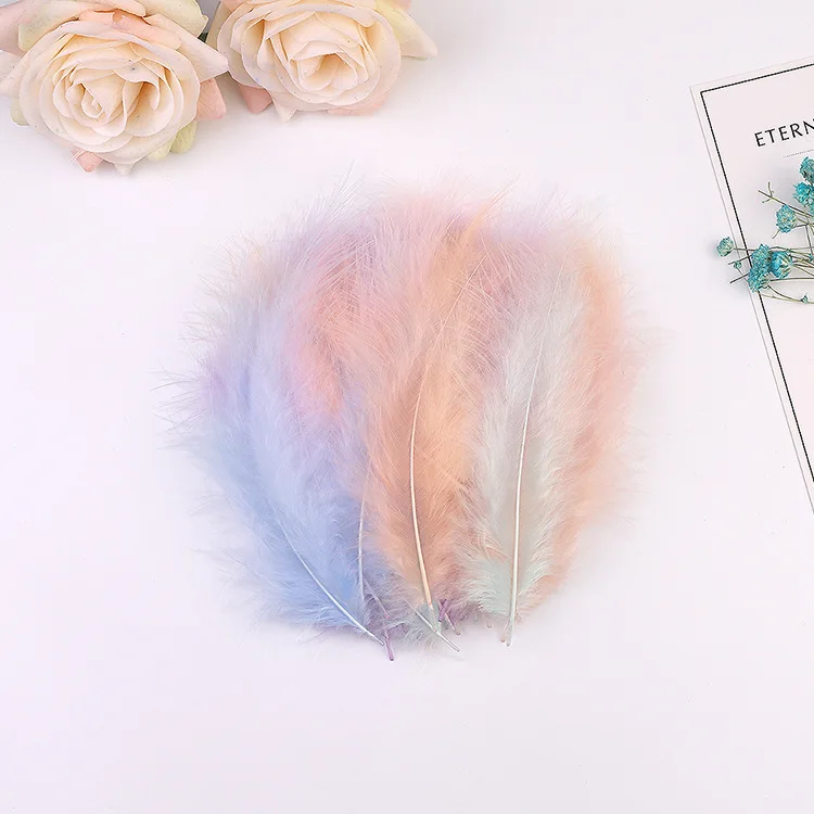 Colorful Fluffy  Turkey Feather For Jewelry Decoration DIY Dream catcher Marabou Plume Feathers