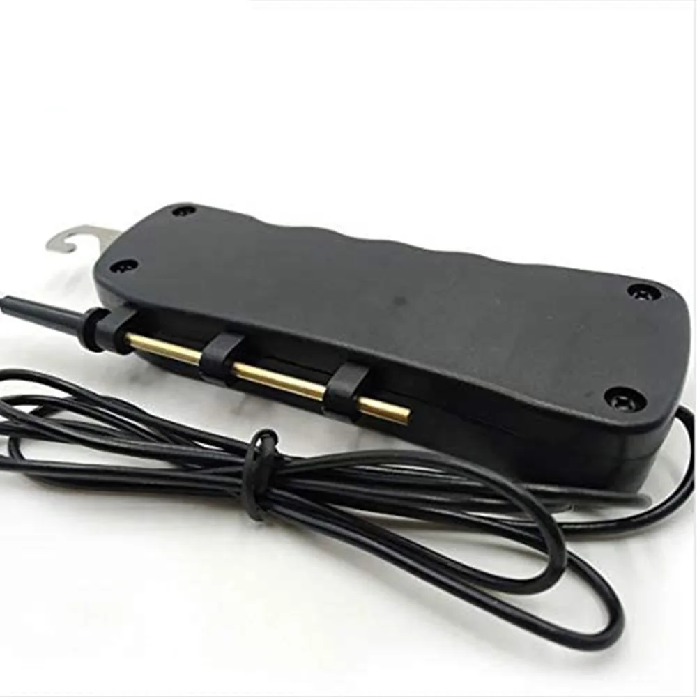 Plastic insulated waterproof high voltage lamp farming cattle led electric pasture fence tester with earth probe for polyrope