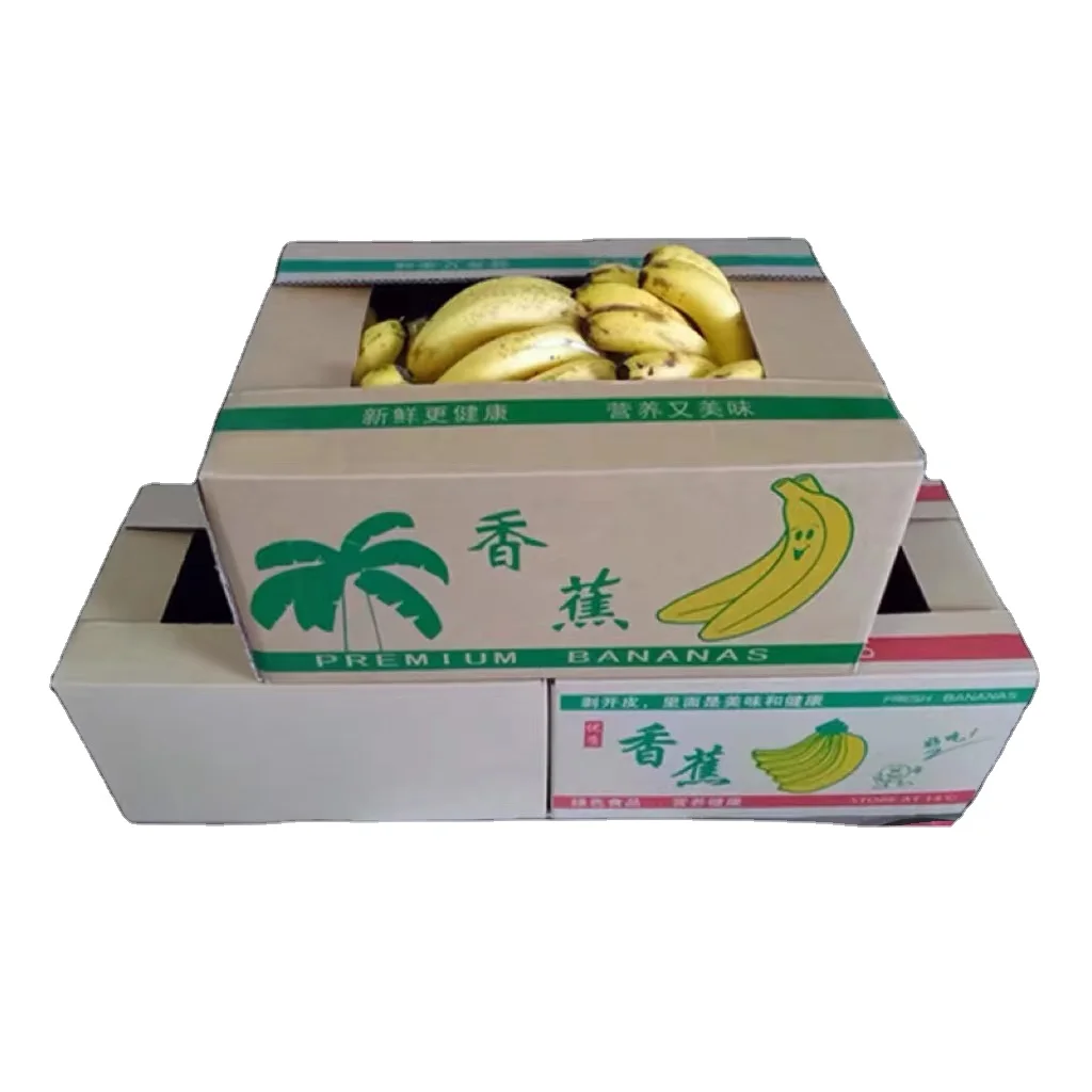 Custom corrugated shipping carton box China Wholesale high quality cardboard Moving Boxes Mailing Boxes for fruit banana