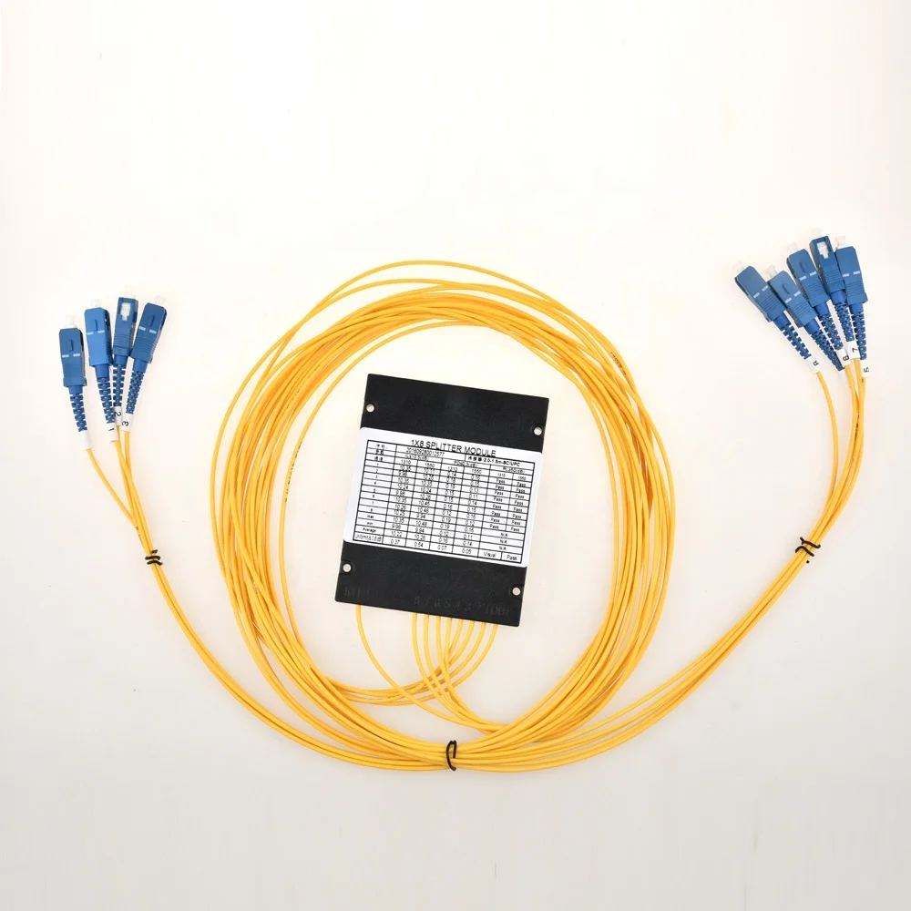 Telelcom spliter optic cassette PLC Optical modular 1*8 box Fiber splitter