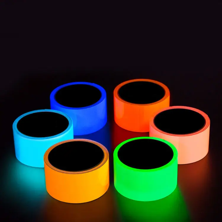 Safety Warning Tape Self Adhesive Glow In The Dark Stickers 1m Stage Decorative Luminous Fluorescent Night Glow Sticker