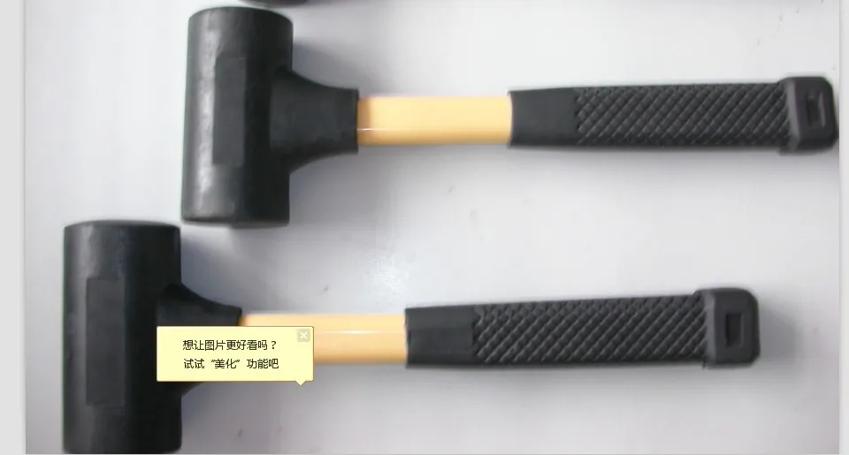 hot sale  40-55MM Orange Hammer Dead Blow Mallet Rubber Hammer rubber hammer
