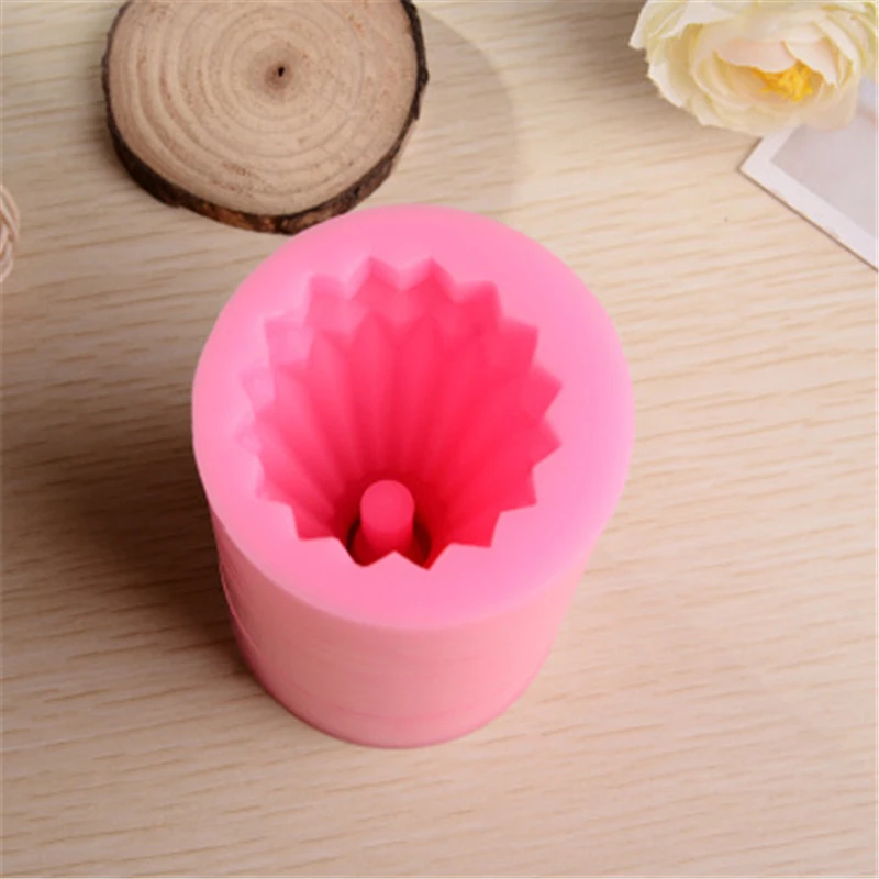 DIY 3D Silicone Flower Pot Molds Vase Concrete Planter Mold Craft Succulent Plant Soap Candle Holder Pot Flower Cement Molds