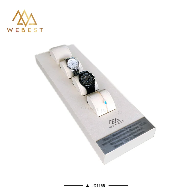 Webest большой лоток для ювелирных изделий Бархатная подушка часов органайзер демонстрационный