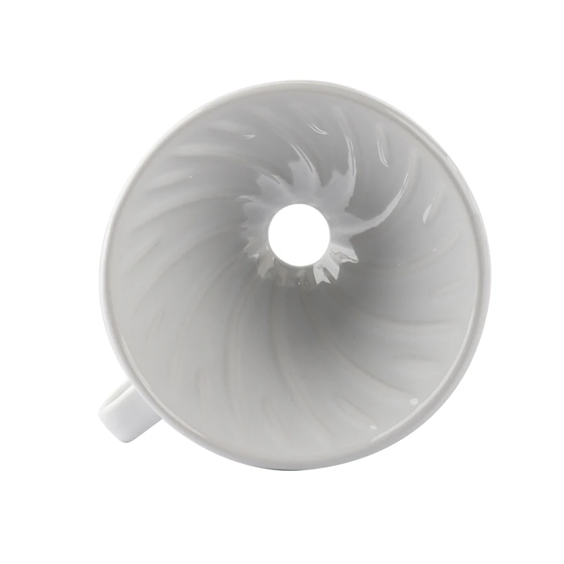 Home Cafe Restaurants Manual Brew Coffee Pour Over Coffee Maker Ceramic Cone Brewer Pour Over Coffee Dripper