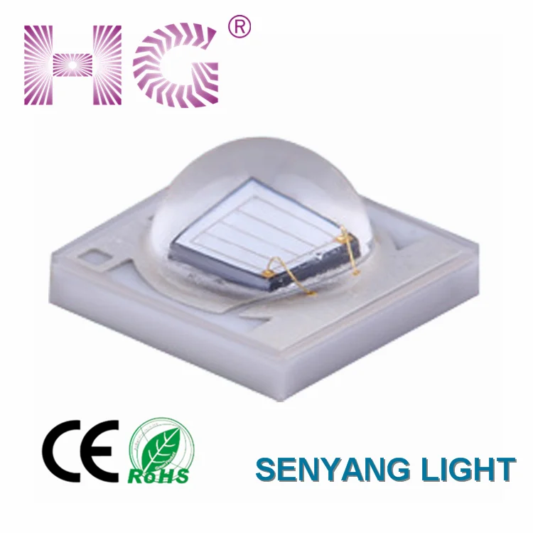 Hot sale SMD 3535 UV led 365-375nm China 45mil chip 3-8lm 365nm 3535 uv led diode