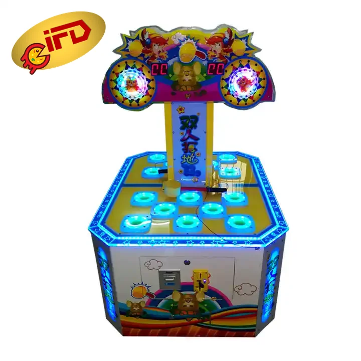 IFD 2 игрока Threeplus хит мышь сумасшедшая лягушка молоток игровой автомат для продажи