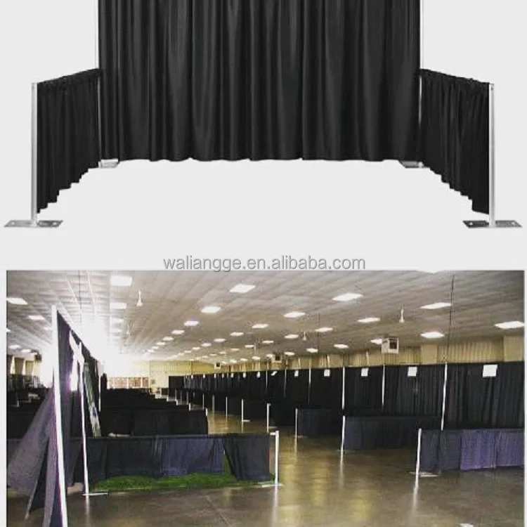 Trade show booth backdrop aluminum pipe and drape stand for exhibition curtain