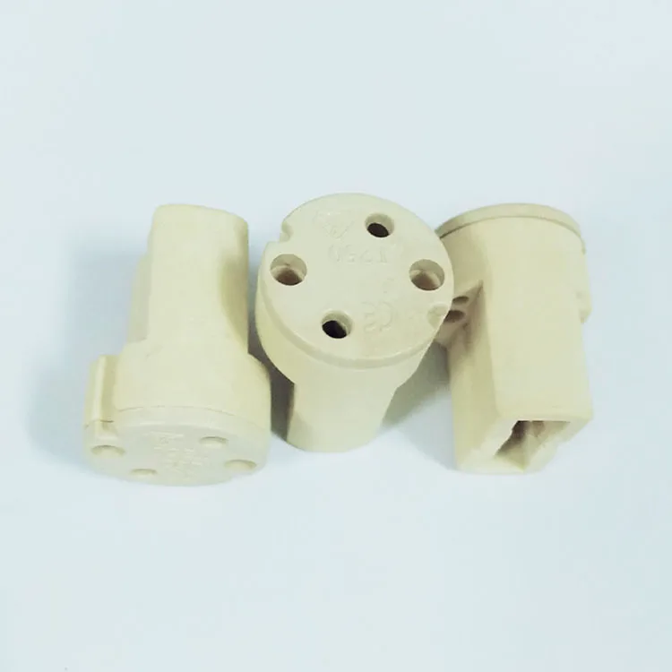 Supply G9 ceramic lamp holder and lamp holder can be connected with optional wire lengths