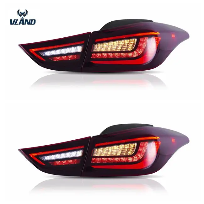 Автомобильные задние фонари Vland Factory для Elantra 2011-2017 [Avante MD], светодиодный задний фонарь, светодиодный последовательный сигнал поворота, подсветка Plug And Play