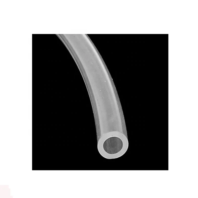 Food grade medical platinum braided reinforced silicone vacuum hose for hospital milk beer steam clear transparent 10MM 4mm