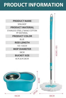 Household items Magic Mop Selling 360 Bathroom Set Mop Set Mop And Bucket Set easy floor cleaning system