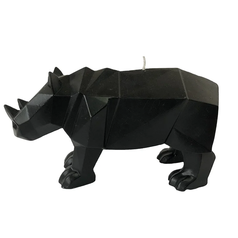 
Sell Well Rhino-shaped paraffin small decorative candle personality candle 