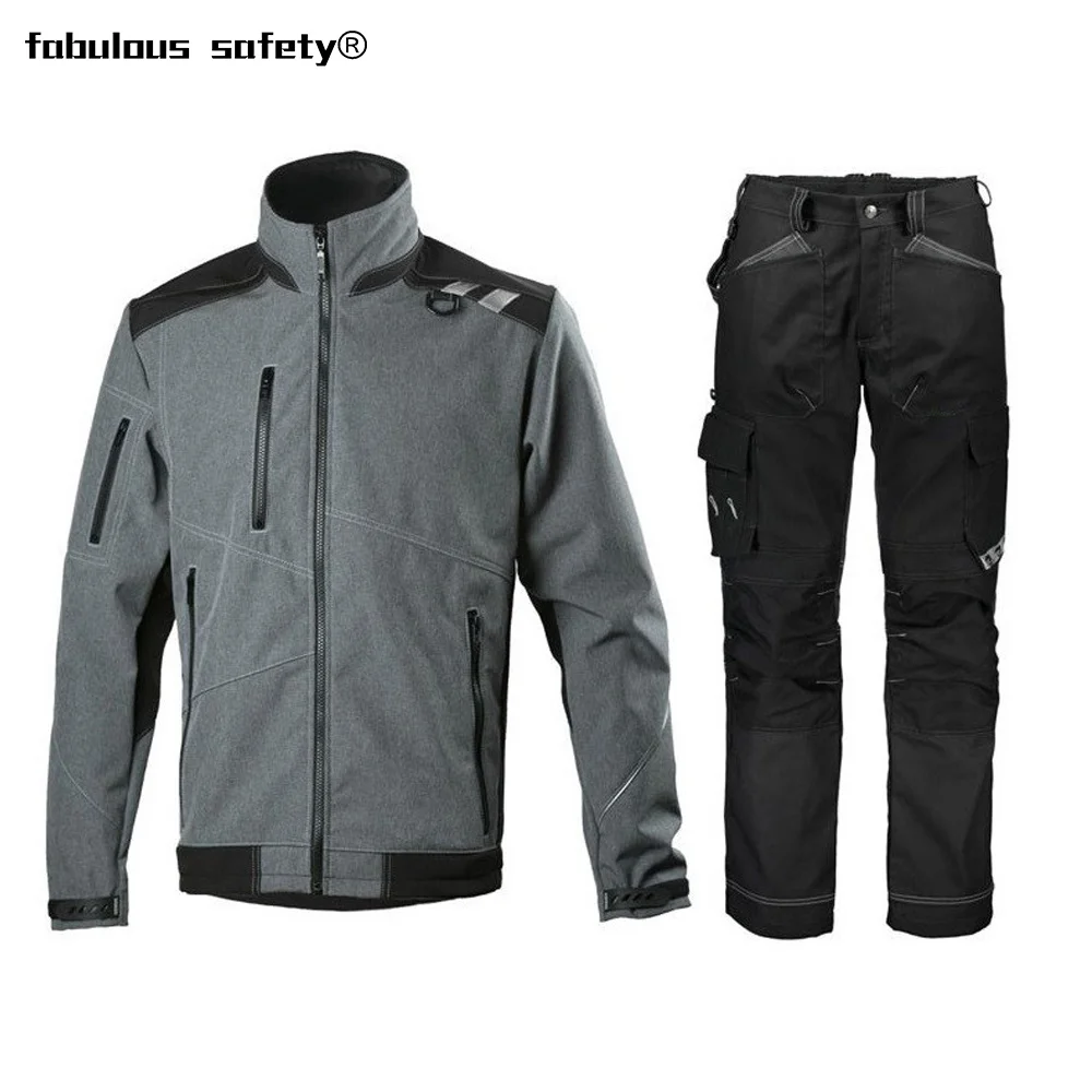 Professional electrician 2 Piece Gas Station Men Workwear Uniform