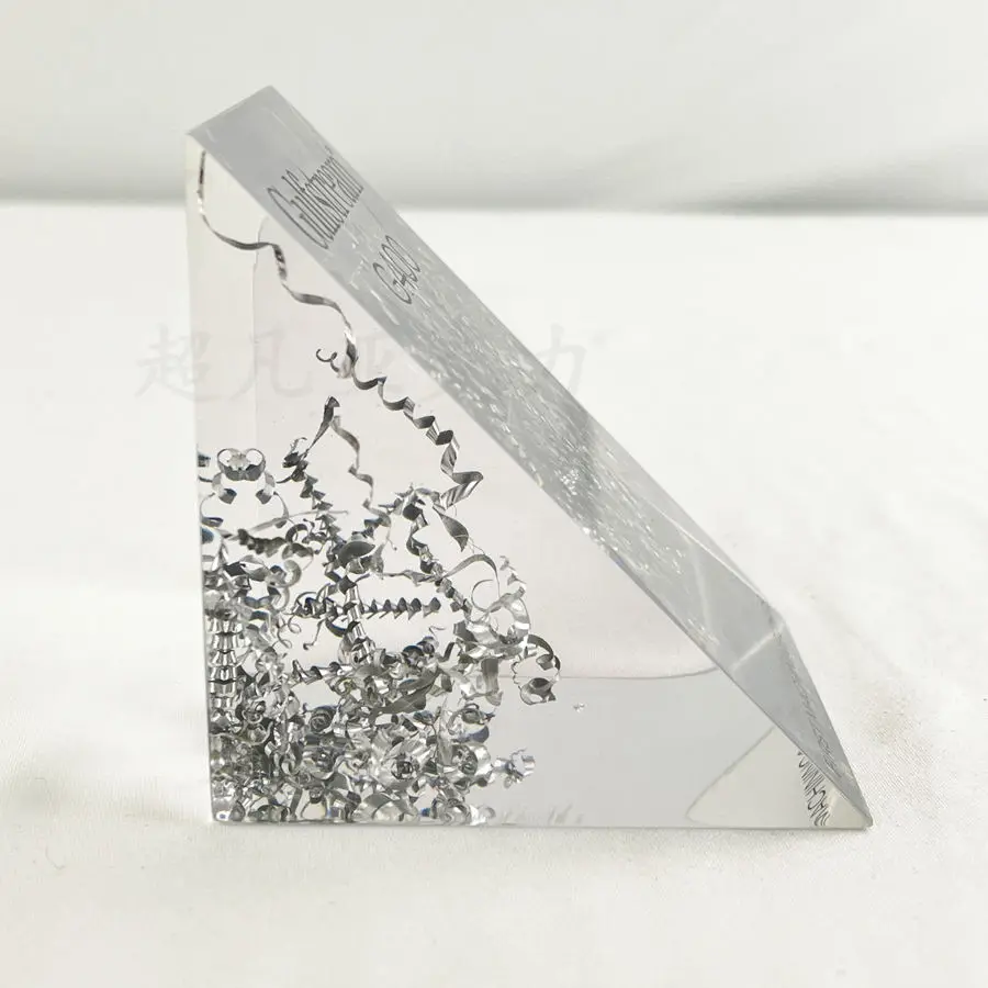 name display Acrylic Triangle corners display cube high quality products custom acrylic display cube