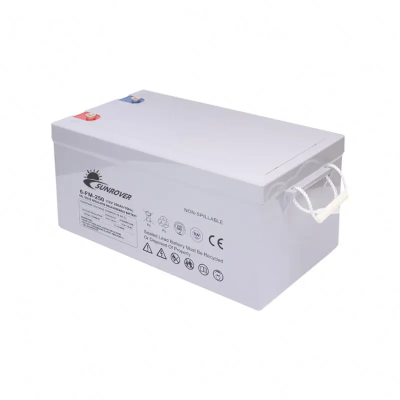 Deep cycle 12V 250Ah lead-acid GEL battery AGM  100ah 150ah 200ah 250ah storage battery for 5 years warranty