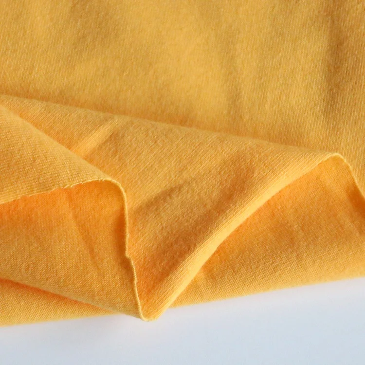 Low MOQ 32S Combed 100% Pure Cotton lining Fabric Knitted Plain Fabric