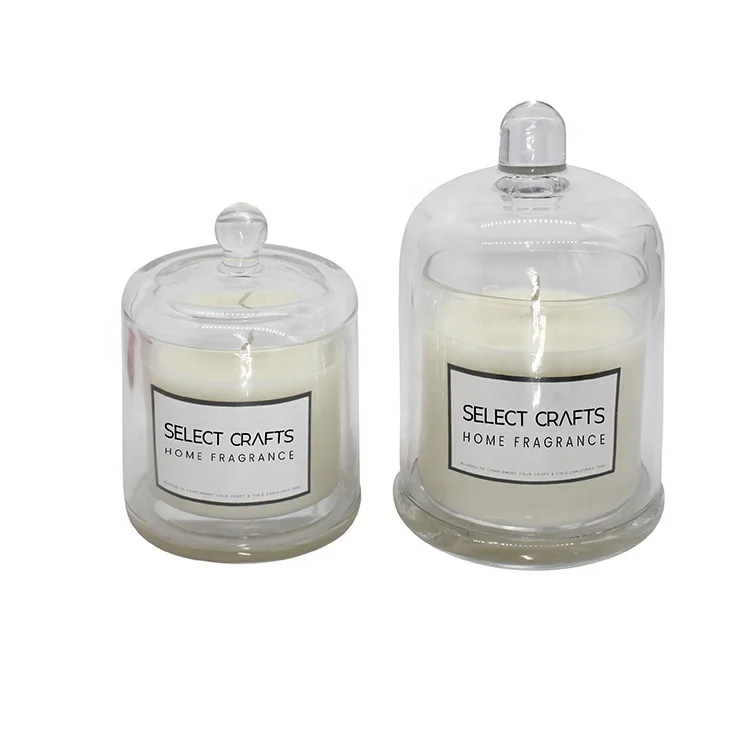 Декоративная Романтическая Свадебная круглая банка ко Дню Святого Валентина, стеклянная купольная крышка, Ароматизированная свеча