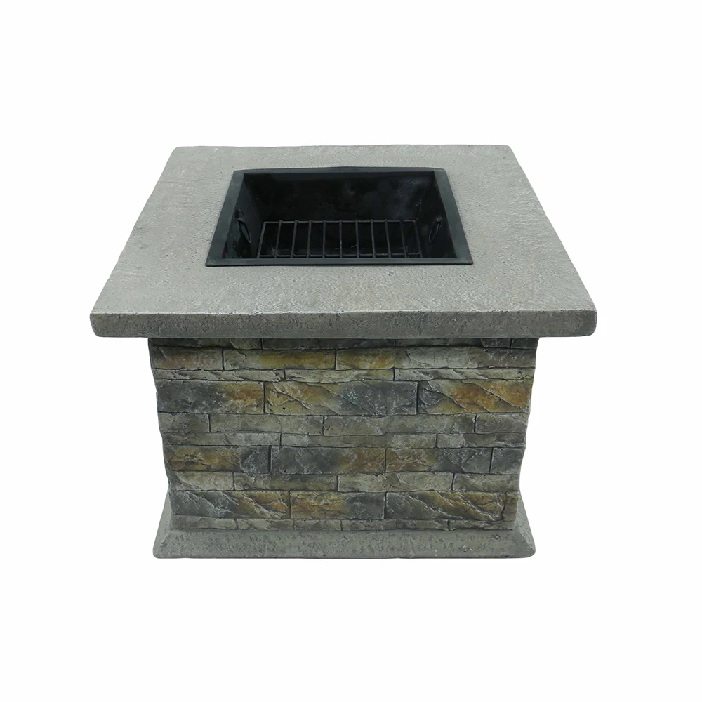 Wholesale MGO Outdoor Fire Pits Garden Fireplace Wood Burning BBQ Fire Bowl with Screen and Cover