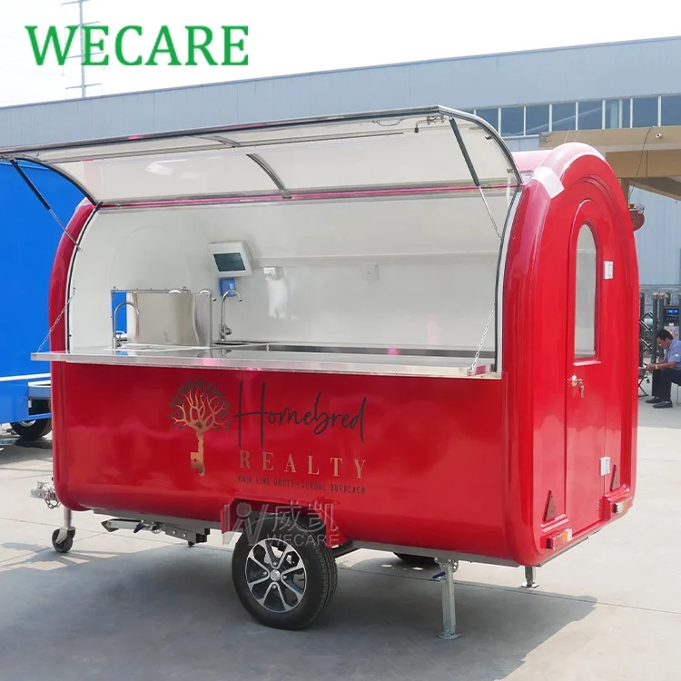 WECARE CE сертификат подставка для продажи еды мобильный трейлер бара кофейный сок Мобильная тележка напитков