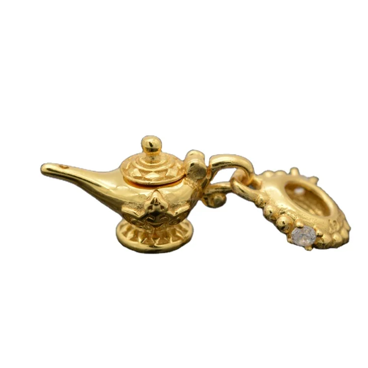 Wholesale Top Quality 925 Sterling silver The golden lamp charm necklace