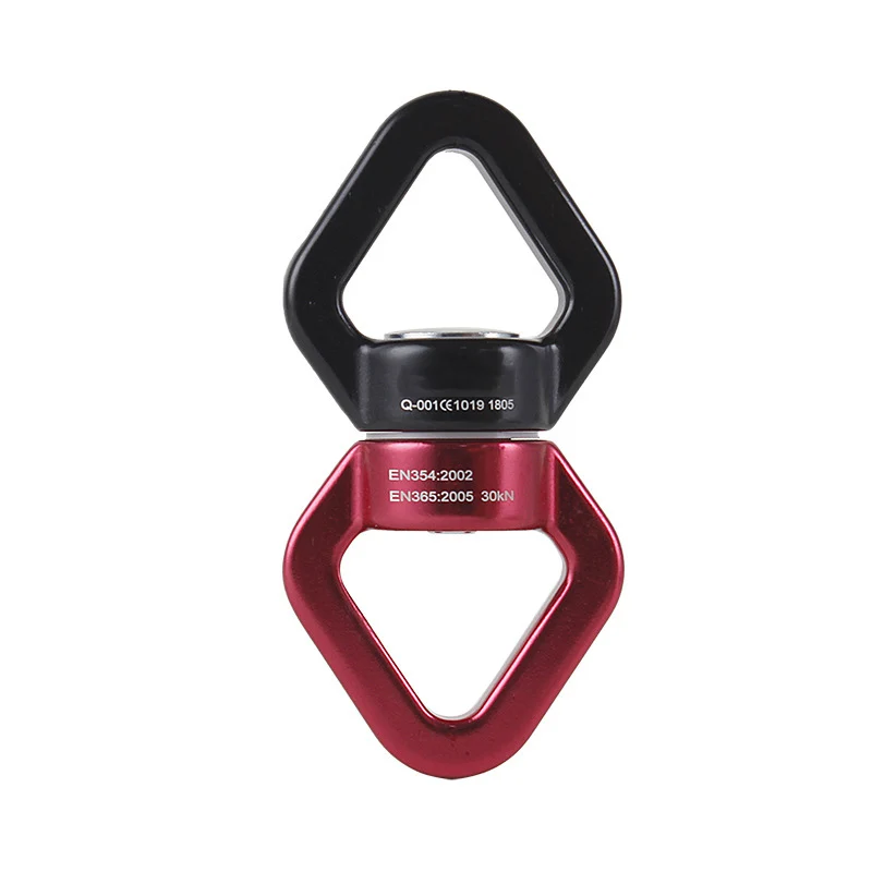 30KN Aviation Aluminum Alloy Swivel Swing Device Safety Carabiner For Yoga/Hammock