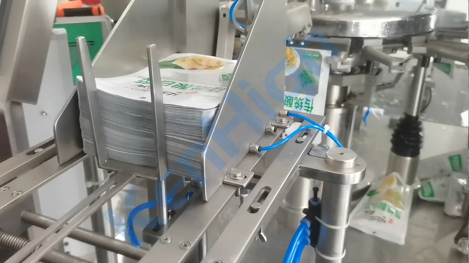 Rotary Beans Nuts Pasta Biscuits Rice Fish Feed Zipper Stand-up Pouch Pre-made Doypack Packing Machine