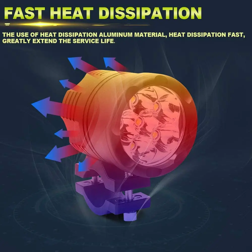 Motorcycle LED Headlight Spotlight for  R1200GS  F800GS F650 K1200S LED Auxiliary  LED   Lamp 12V