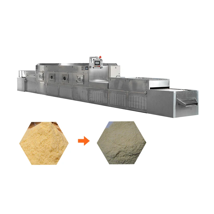 High Heat Efficiency microwave wheat flour drying  equipment