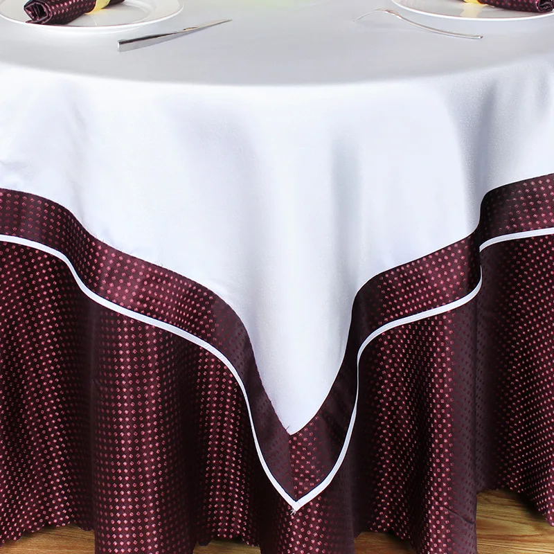 Round table cloth hotel restaurant hotel square table skirt household tea table protector