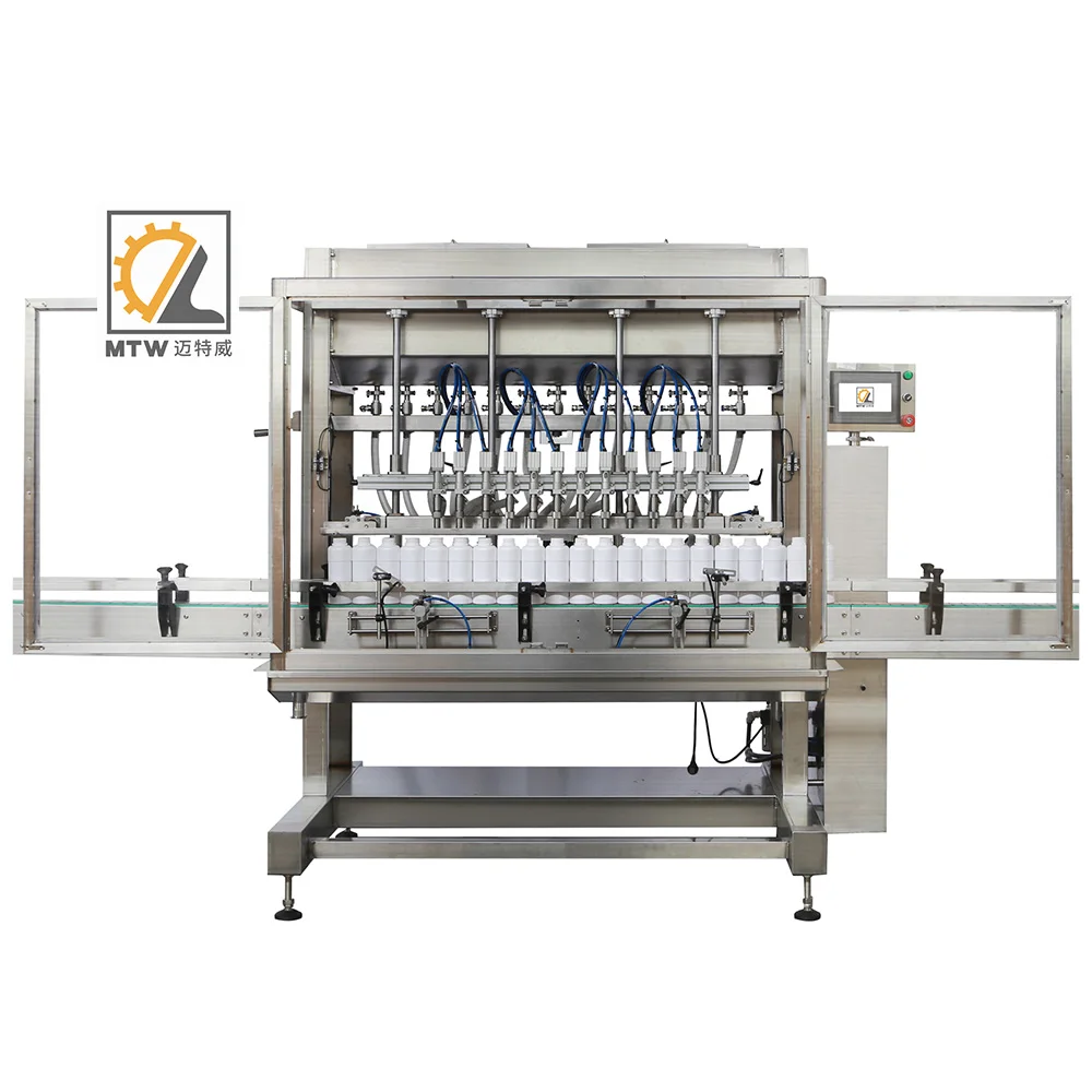 MTW Professional Manufacturer automatic plant fertilizer 8 head overflow bottling filling machine