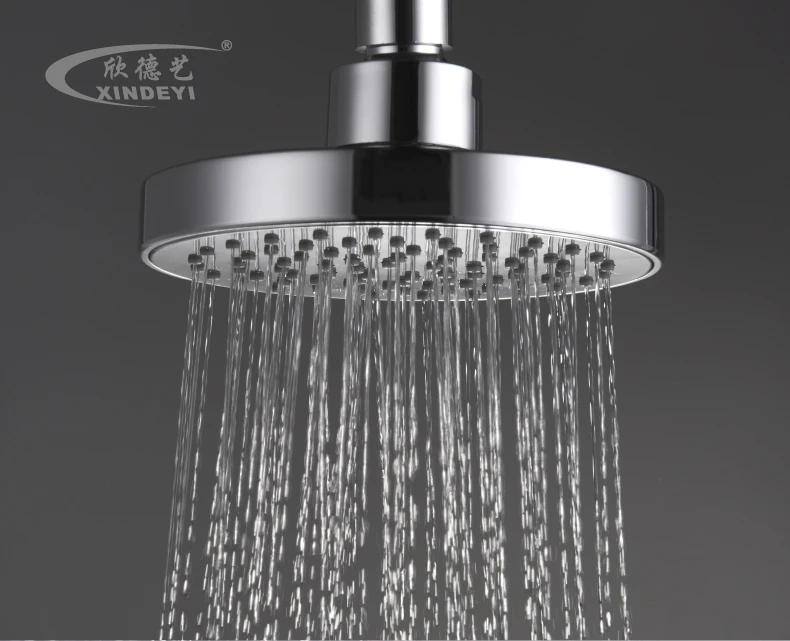 Factory Direct Sales Good Quality Bathroom Round Shower Head ABS Plastic Chromed Overhead Shower Head