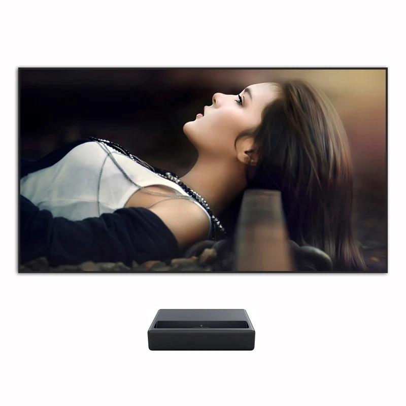 Best Quality ALR CLR Fixed Frame projector screen for 3D 4K UST laser Projector 84inch