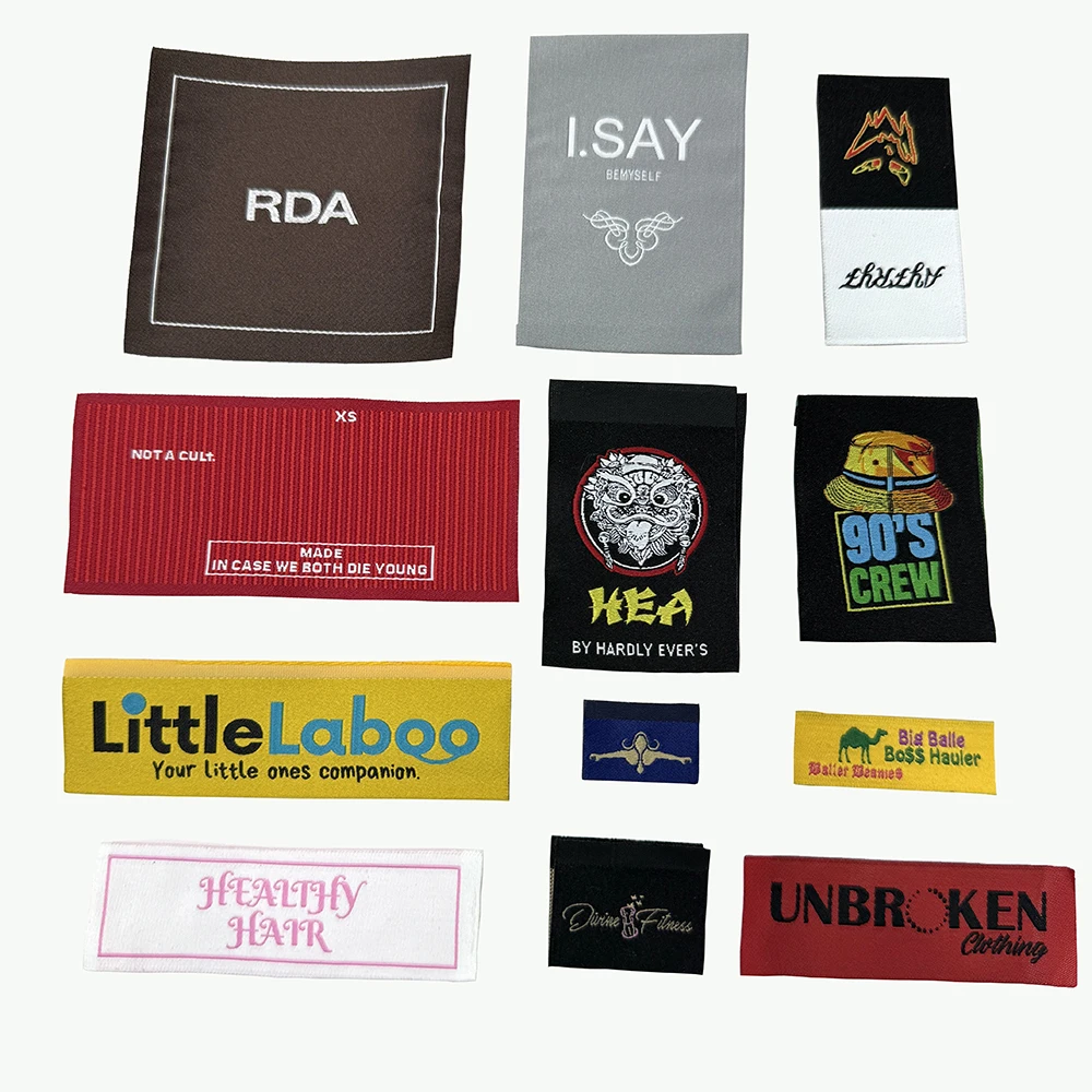 custom Wholesale cheap designer clothing brand label custom including hang tag/woven/printed/embroidery/seal tag/ woven labels