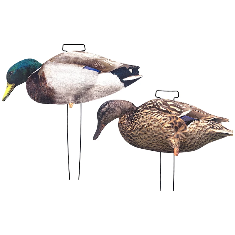 UV Printing PP Save space Anti-reflective Simulation hunting flocked duck silhouette decoy