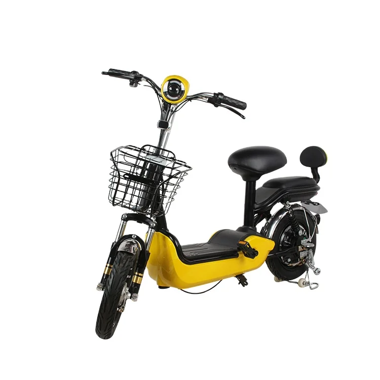 Электрические скутеры двухколесные простые easy ebike Электрический скутер мопед 350 Вт двигатель 48 В 12 А/ч свинцово-кислотный аккумулятор