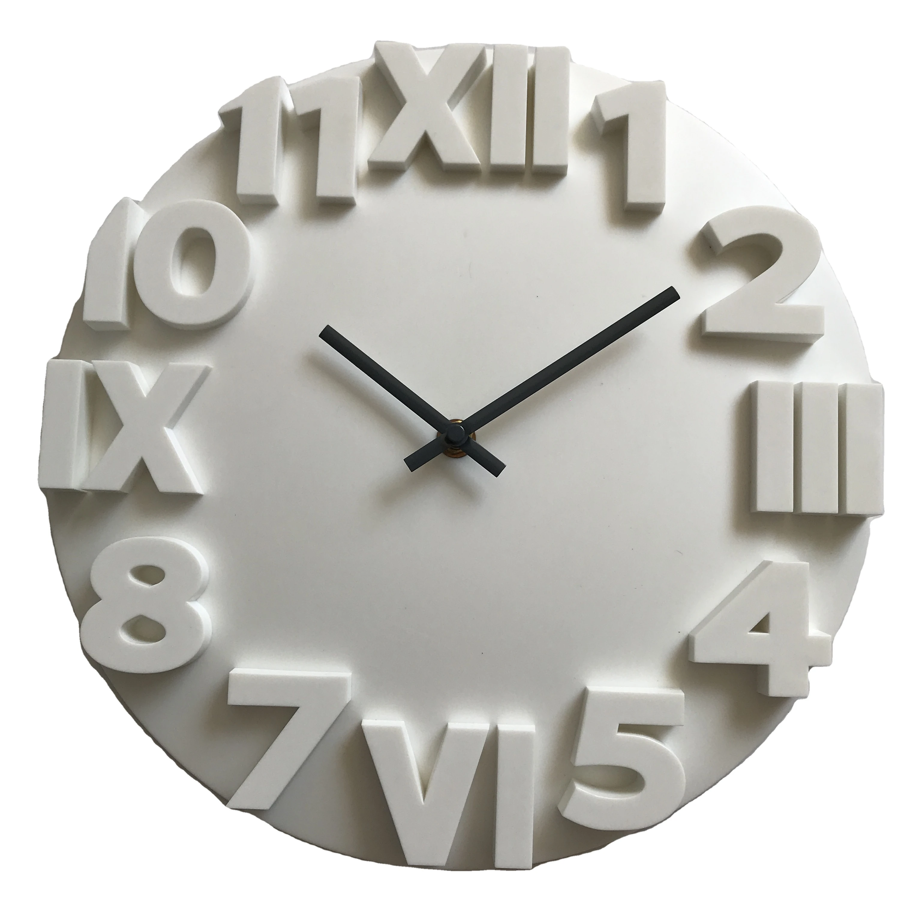 
12 inch plastic wall clock 3D clock 