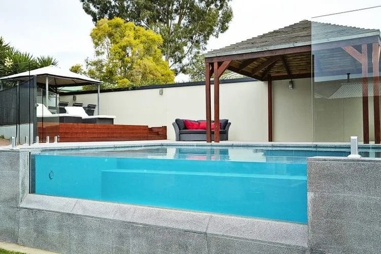 & Diving Acrylic Fibreglass Transparent 6m Rectangular Above Ground Swimming Pool