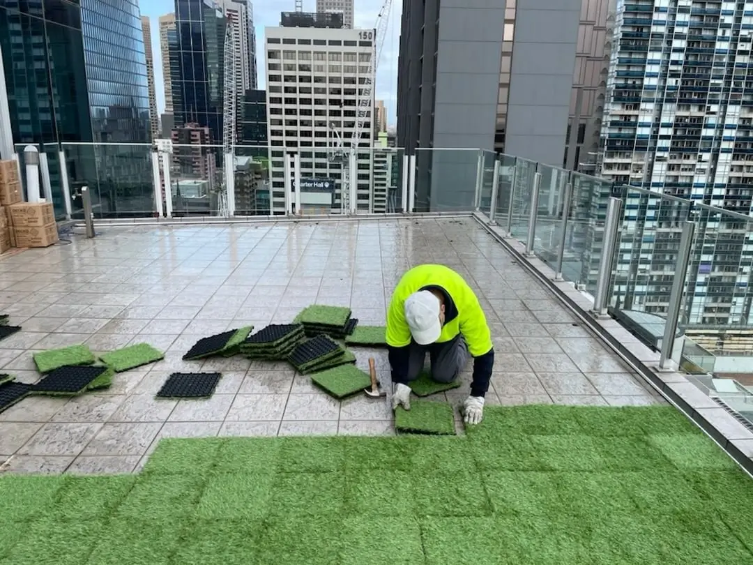 UNI  TURF Artificial Grass Tiles Interlocking Turf Deck self-draining Mat Flooring Decor Pad for Dog Pet indoor outdoor