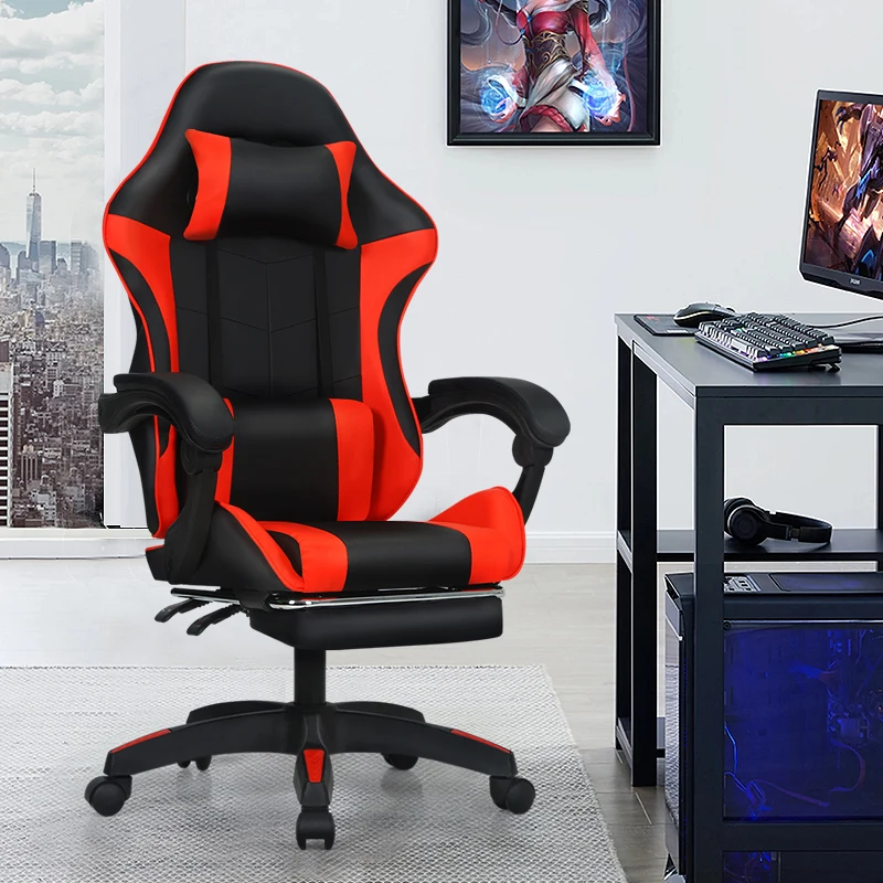 Cheap High Quality Racing Chair Office Computer Chair Pc Sillas Gamer Gaming Chair With Footrest And Massage