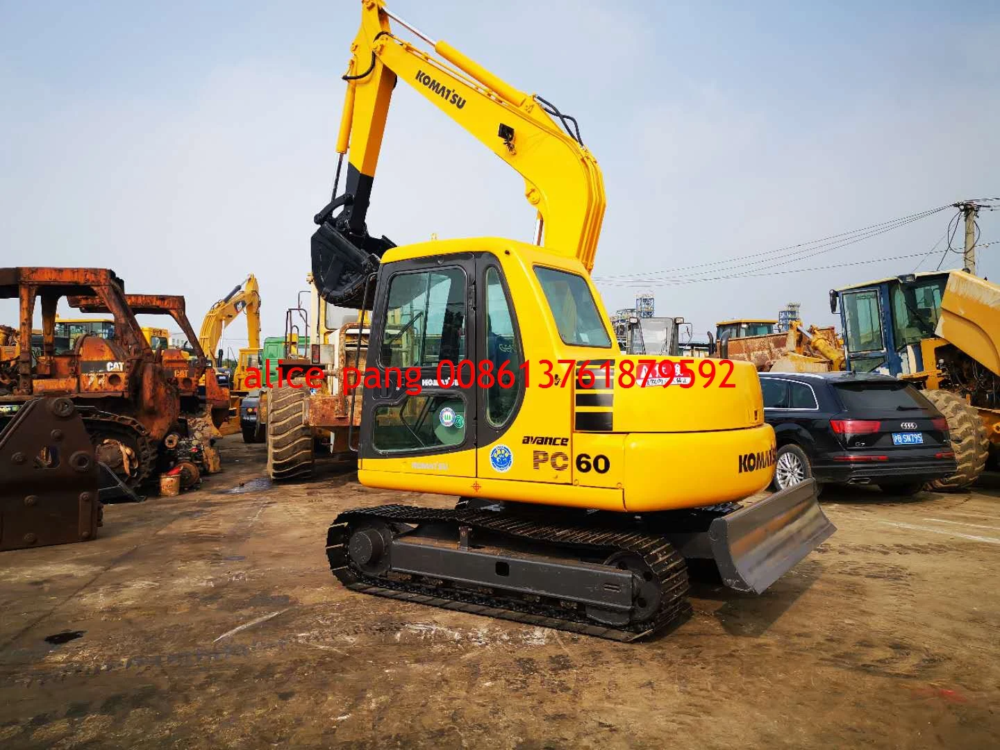 Used komatsu pc60 excavator ,small used excavator komatsu 60 ,mini 6ton komatsu backhoe for sale .