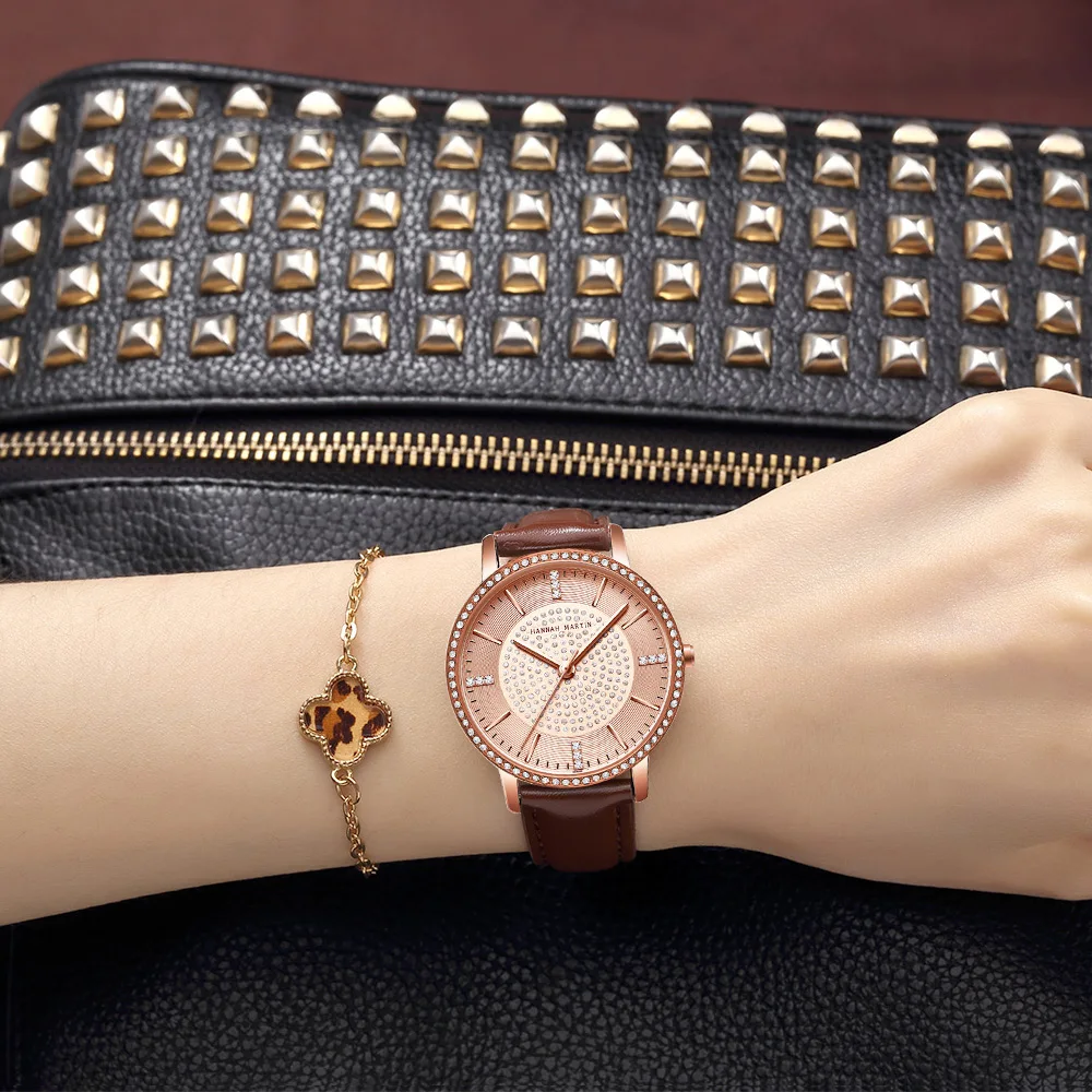 Wholesale Fashion Watches with Stainless Steel Top Brand Luxury Business diamond watch women luxury