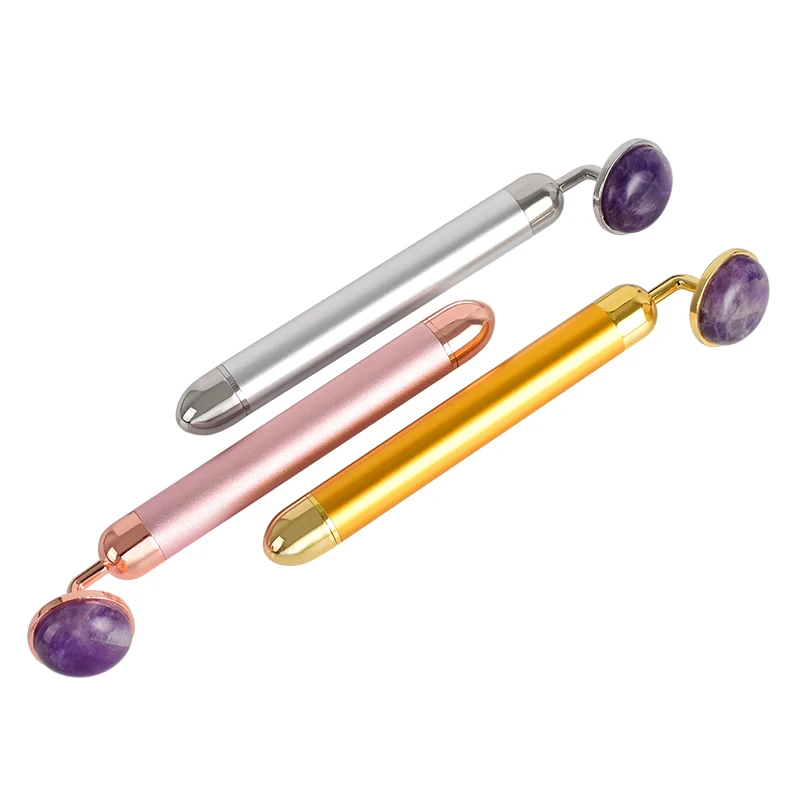 
Roller Jade New Design Vibrating Amethyst Jade Roller For Face 