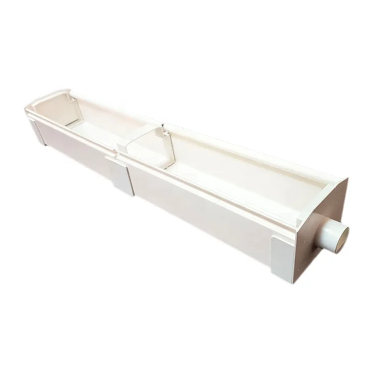 K-Style PVC Roof Water Drain System Square Plastic Water Rain Gutter for Rain Gutters